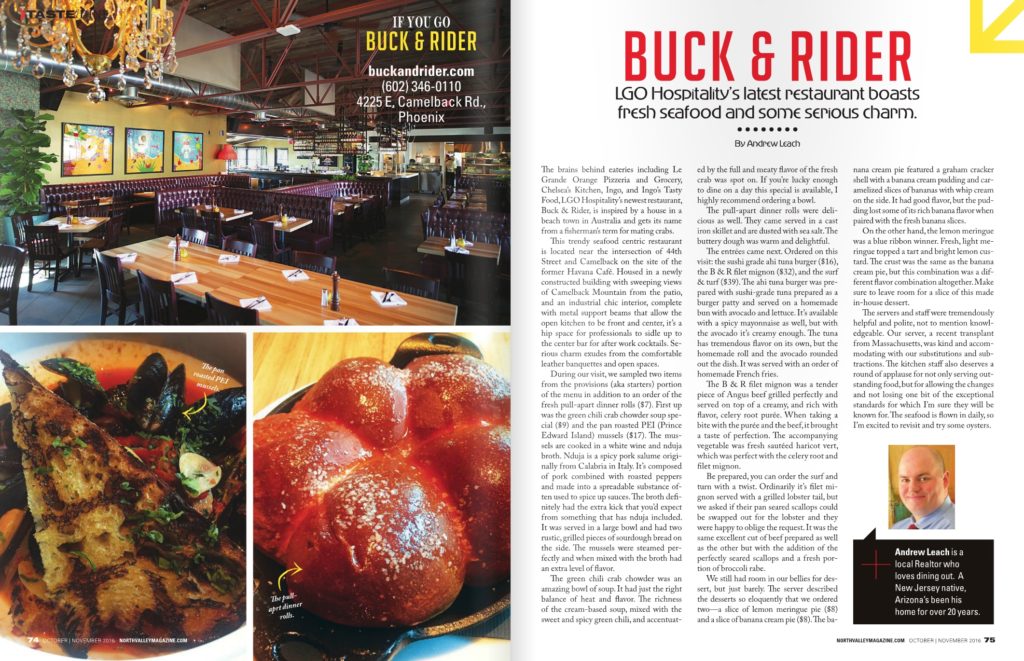 Dine Out Magazine - Story