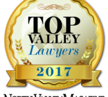 North Valley Magazine’s Top Valley Lawyers 2017 post